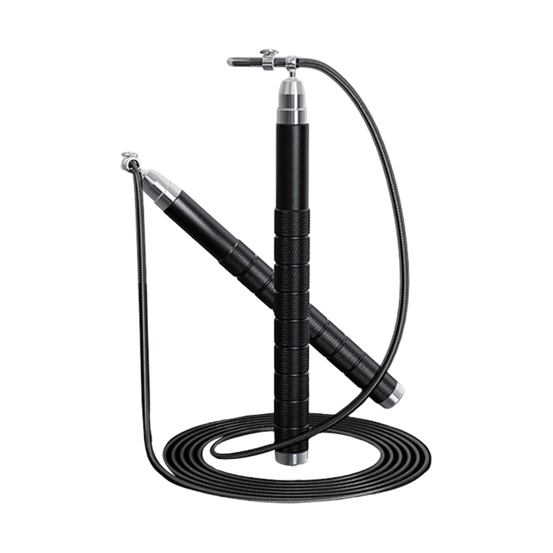 Skakanka wyścigowa TS-12 z czarno-białą aluminiową rączką